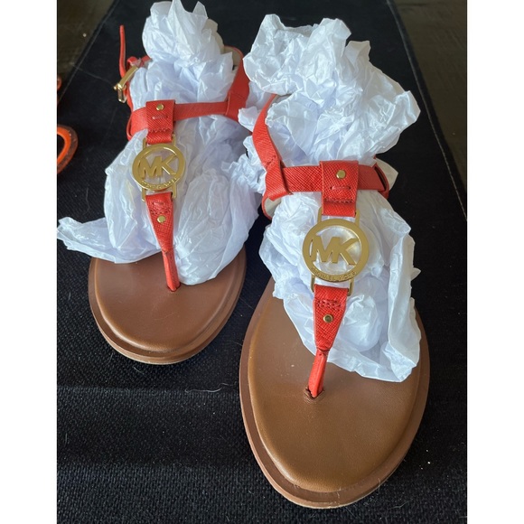 Michael Kors Red Orange  Sandals US 7 - Picture 2 of 6